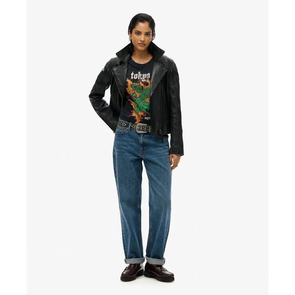 T-shirt décontracté femme Superdry Neo Trad Tattoo 3/4