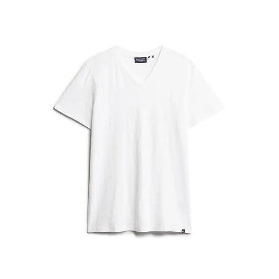 T-shirt flammé et col en V Superdry