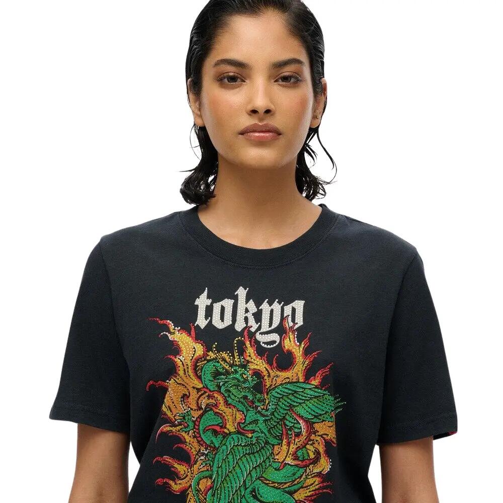 T-shirt décontracté femme Superdry Neo Trad Tattoo 4/4