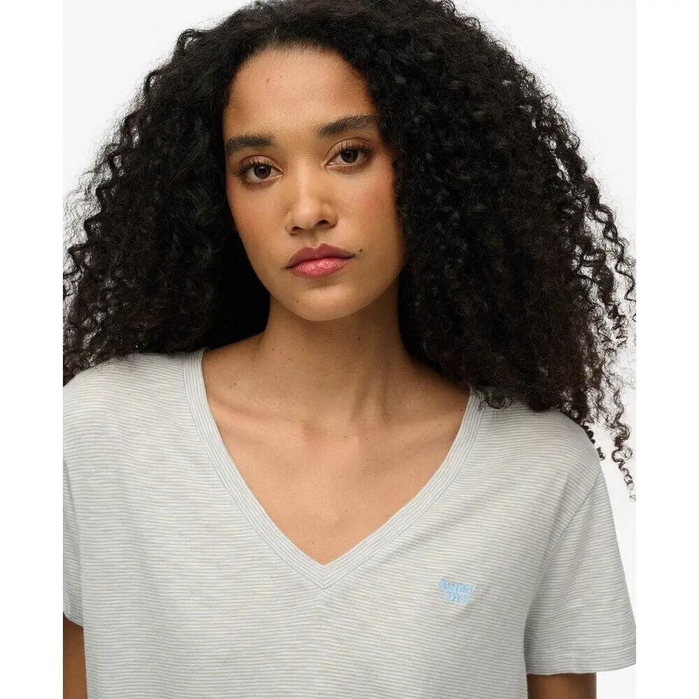 T-shirt Gris Clair Femme Superdry Studios 5/6