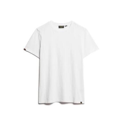 Rundhals-T-Shirt aus Slub-Baumwolle