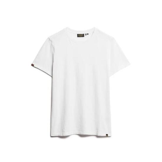 Rundhals-T-Shirt aus Slub-Baumwolle
