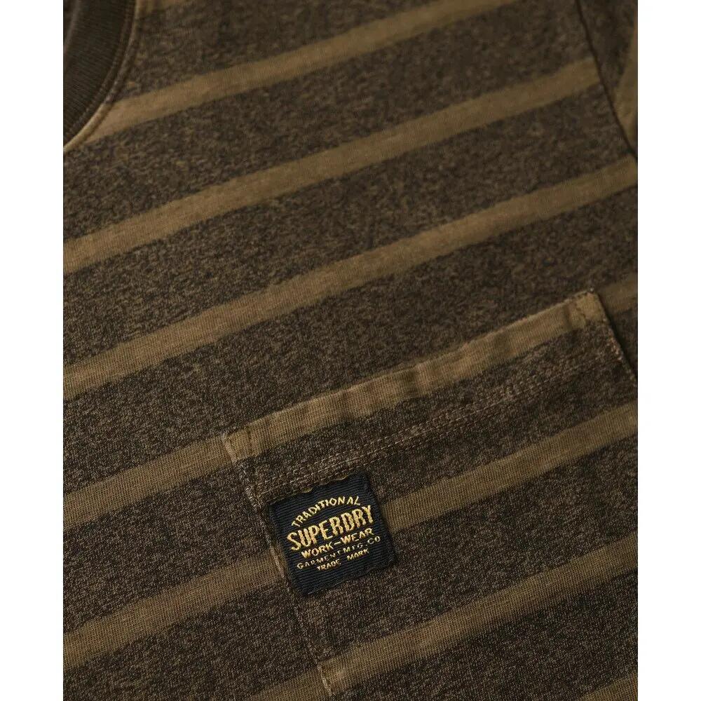 T-shirt texturé à poche et rayures Superdry 6/6