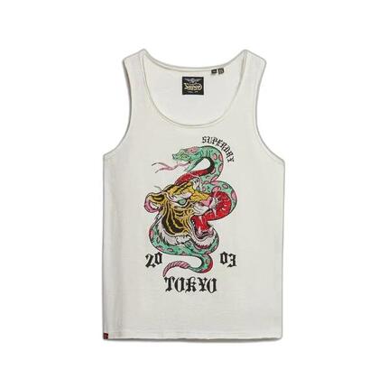 Top bez rękawów z odkrytymi ramionami dla kobiet Superdry Neo Trad Tattoo