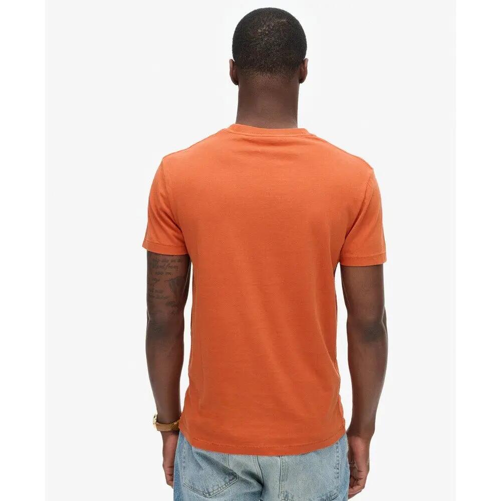 T-Shirt Orange Homme Superdry Essential 4/6