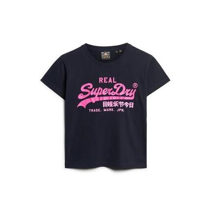 Slim-fit fluorescerende T-shirt voor dames Superdry