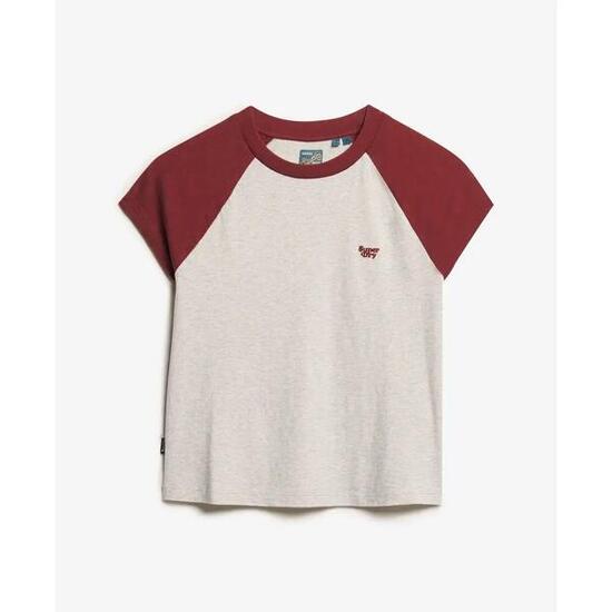 T-Shirt mit Raglanärmeln aus Bio-Baumwolle Frau Superdry Essential