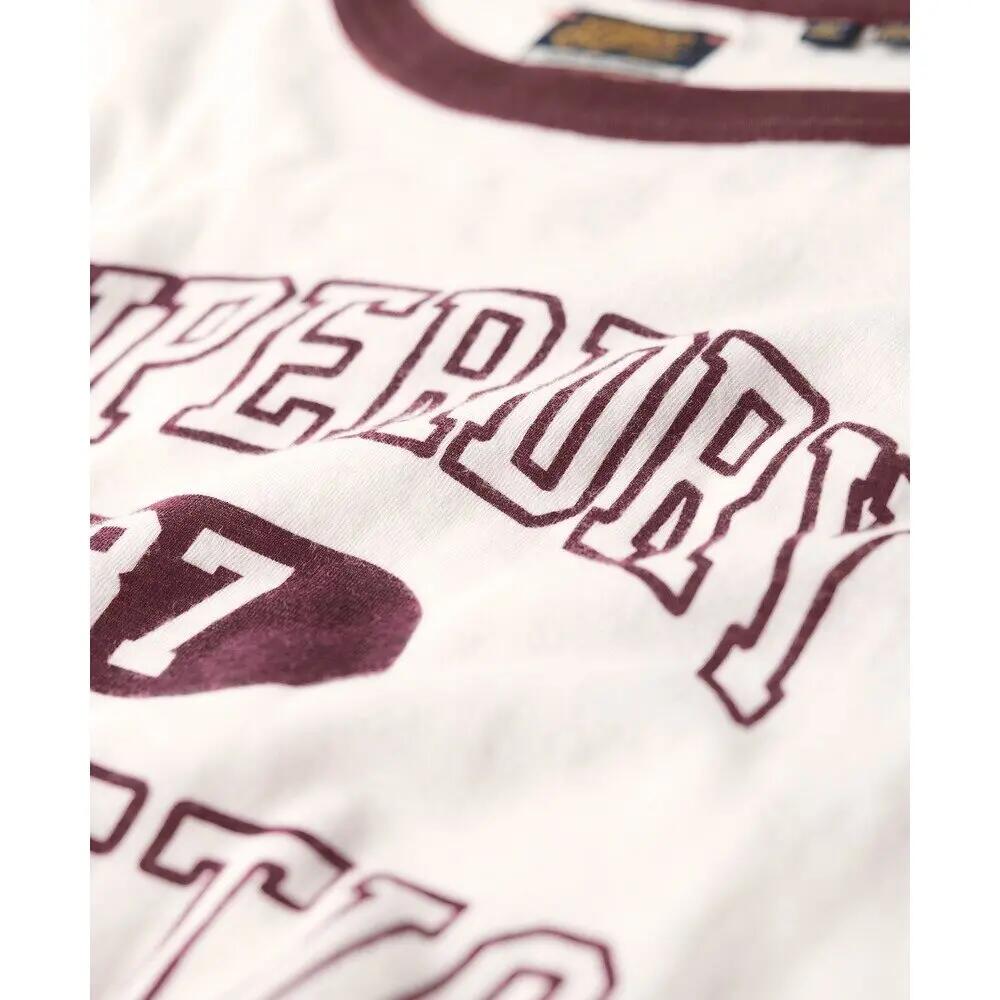 T-shirt ajusté femme Superdry Athletic Essentials Ringer 7/7
