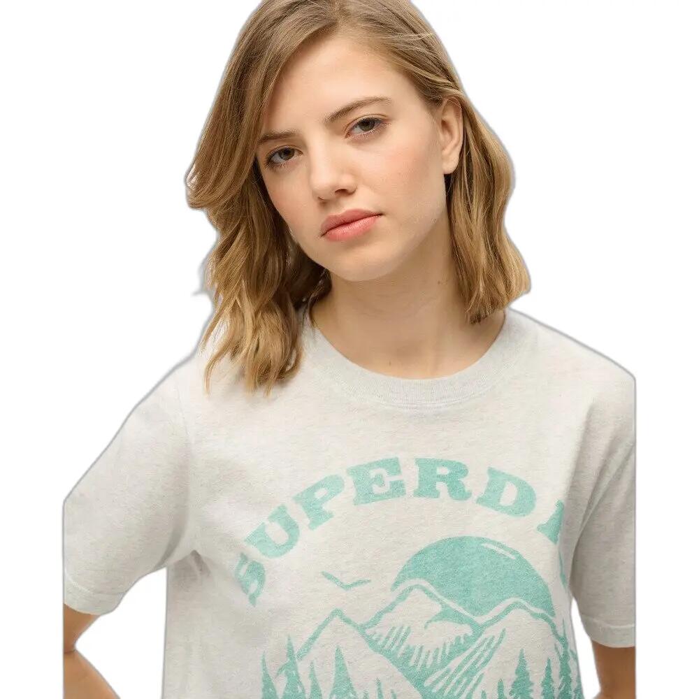 T-shirt monochrome décontracté femme Superdry Lo-Fi 4/4