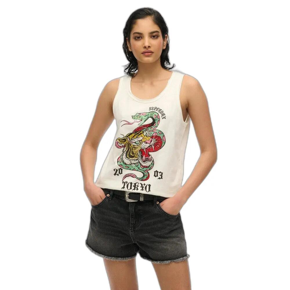 Débardeur à encolure dégagée femme Superdry Neo Trad Tattoo 2/6