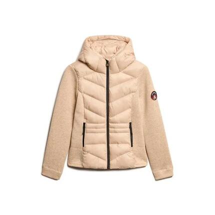 Damen Hybridjacke mit Kapuze aus Strick Superdry Storm