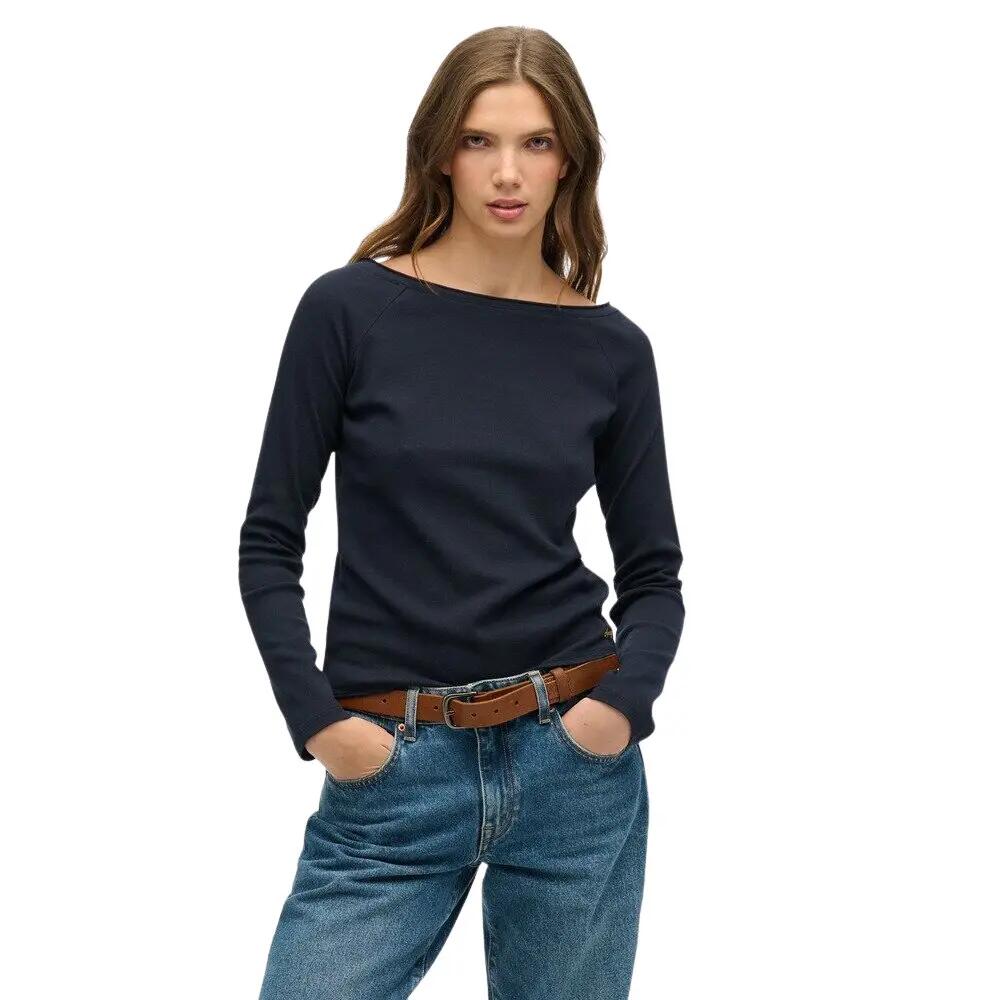 T-shirt manches longues à épaules dénudées femme Superdry Bardot 2/6