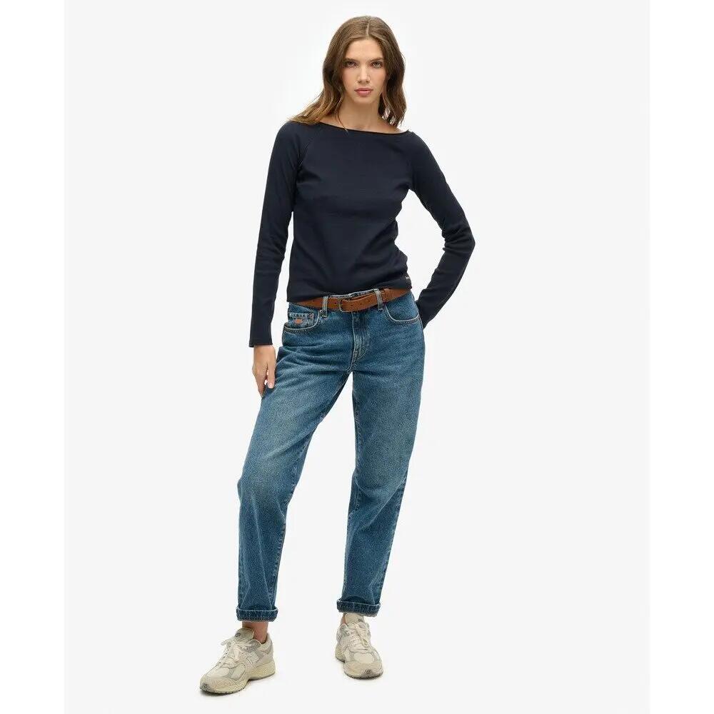 T-shirt manches longues à épaules dénudées femme Superdry Bardot 3/6