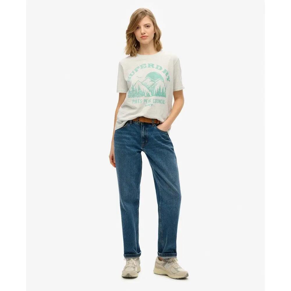 T-shirt monochrome décontracté femme Superdry Lo-Fi 2/4