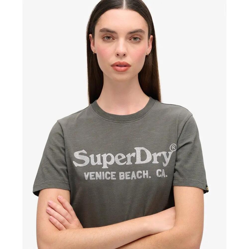 T-shirt métallisé décontracté femme Superdry Venue 5/5