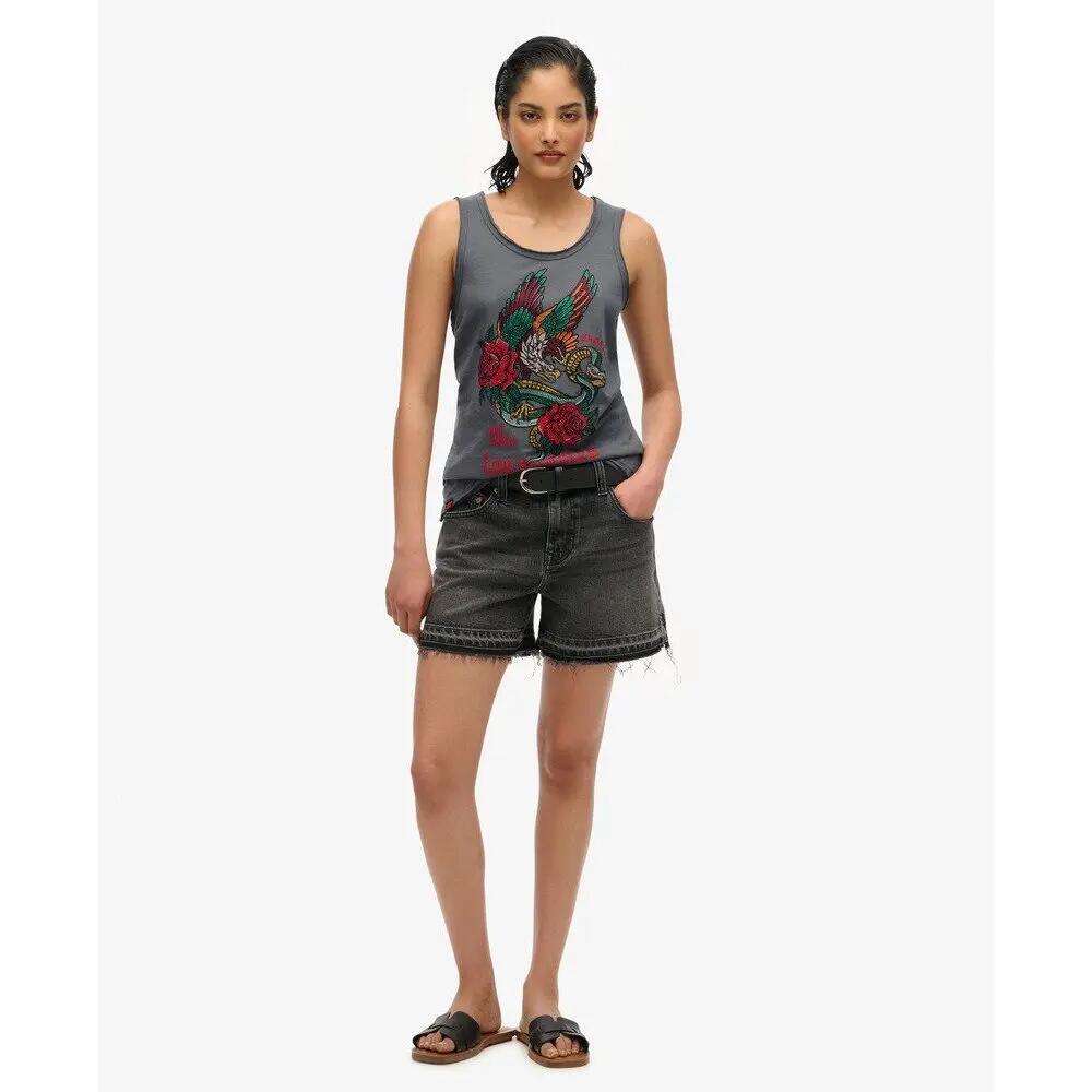 Débardeur à encolure dégagée femme Superdry Neo Trad Tattoo 2/4