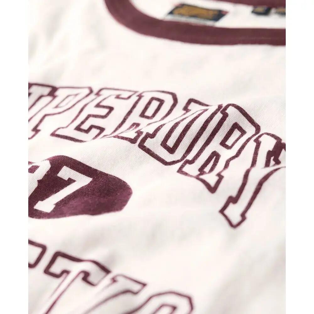 Camiseta entallada de mujer Superdry Athletic Essentials Ringer 7/7