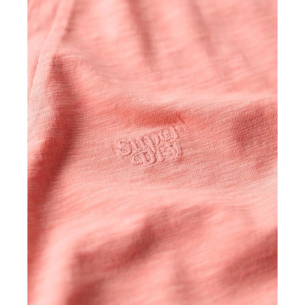 T-shirt à col en V brodée femme Superdry Slub 6/6