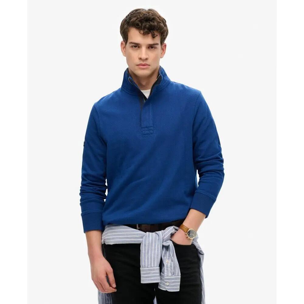 Bluza z pół zamkiem błyskawicznym Superdry Cotton Classics Jersey Henley 3/6