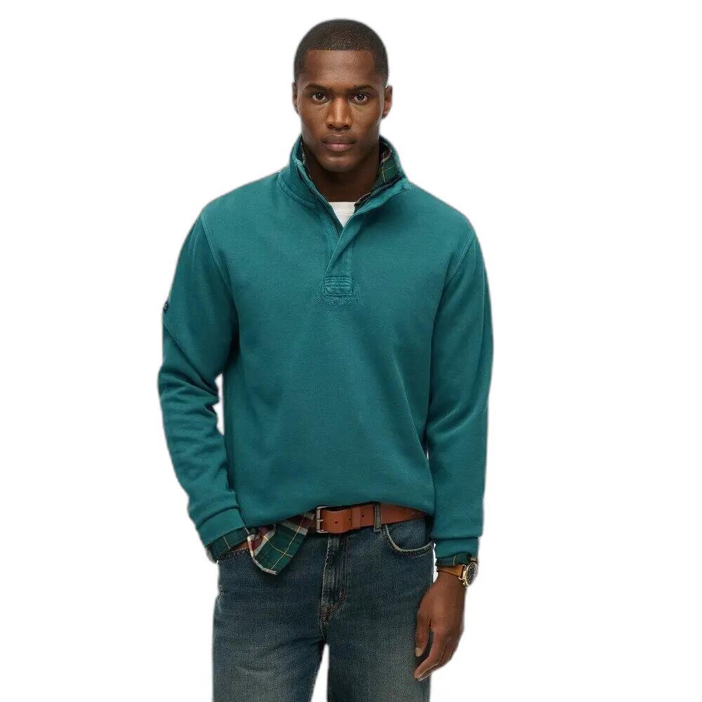 Sweatshirt demi-zip Superdry Cotton Classic Pique Henley 2/6
