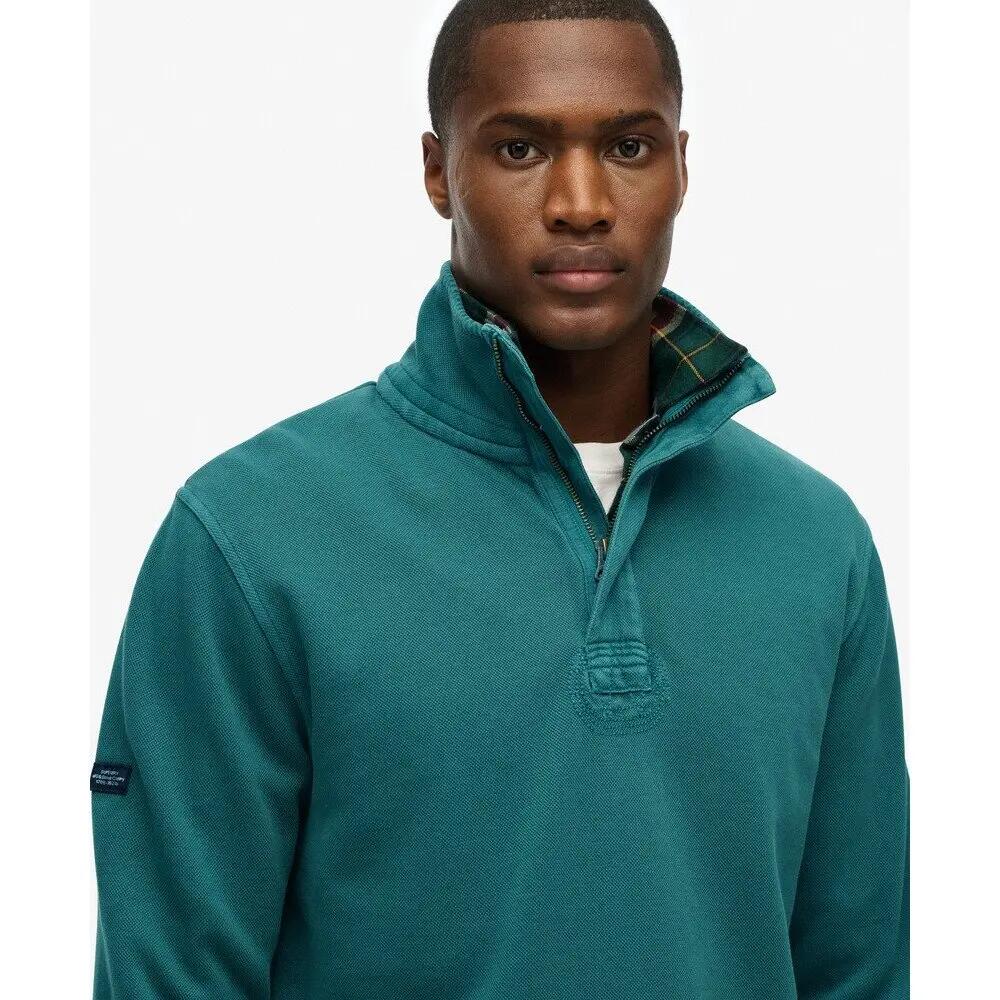 Sweatshirt demi-zip Superdry Cotton Classic Pique Henley 5/6