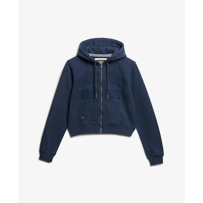 Dames cropped hoodie met rits superdry athletic essentials