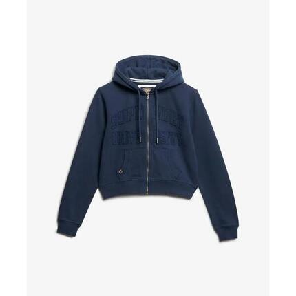 Dames cropped hoodie met rits Superdry Athletic Essentials