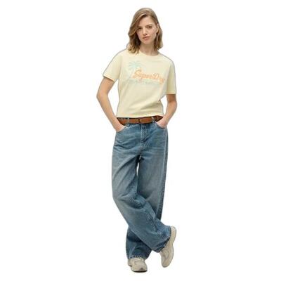 Casual t-shirt voor dames superdry lo-fi