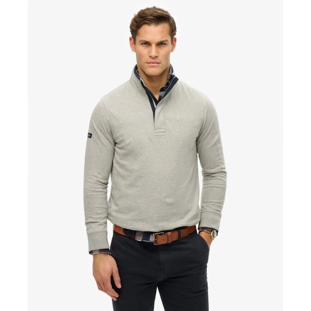 Sweatshirt demi-zip Superdry Cotton Classics Jersey Henley 3/6