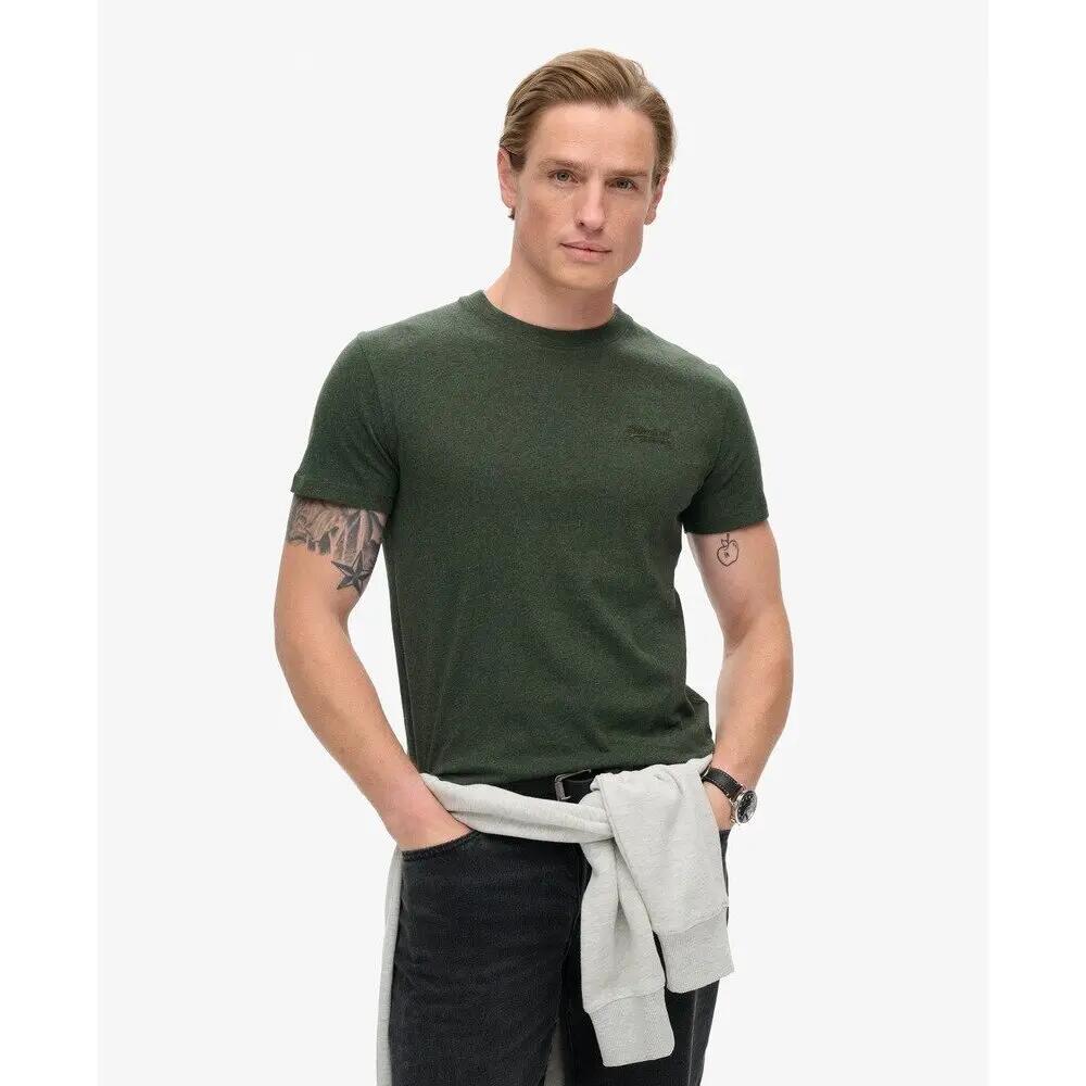 T-shirt Vert Brut Homme Superdry Vintage LogoR6T 3/6