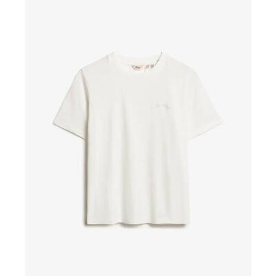 Geborduurd dames-t-shirt superdry essential logo