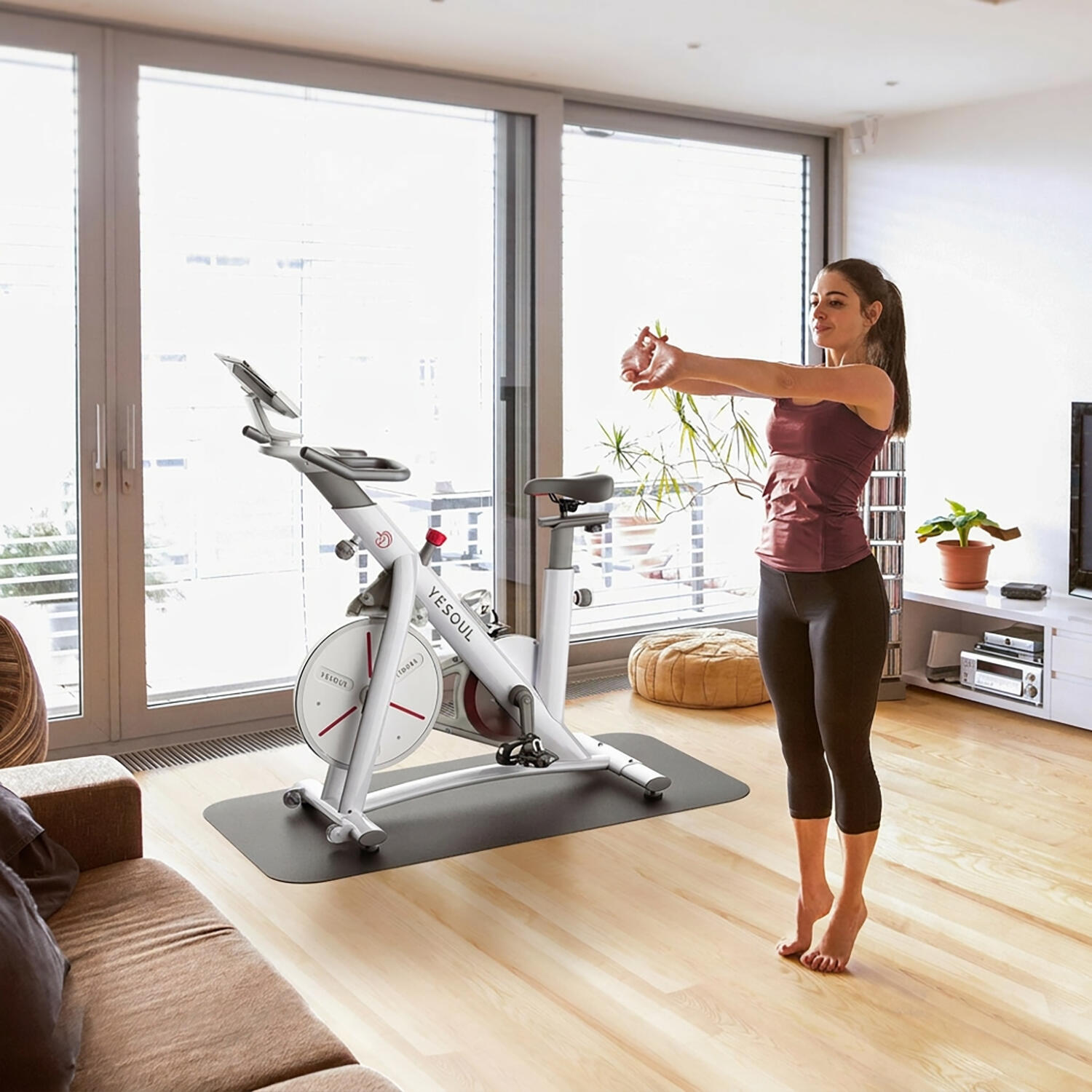 YESOUL S3 Smart Indoor Bike – Weiß 3/7