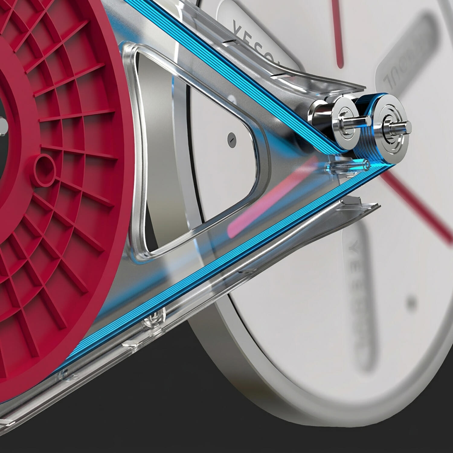 YESOUL S3 Smart Indoor Bike – Weiß 6/7
