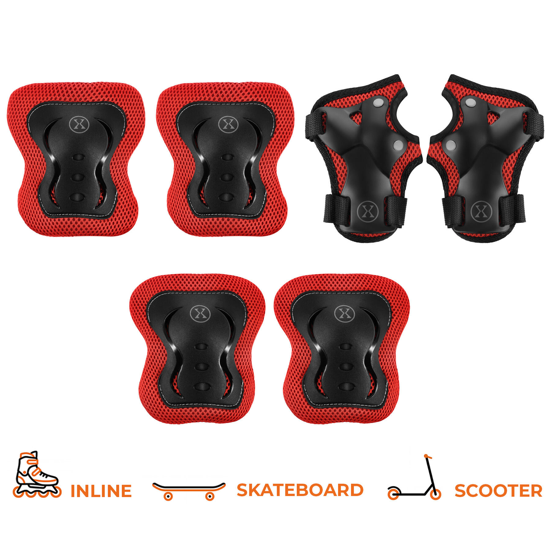 Lot de protections pour roulettes de skateboard et trottinette Nils Extreme H320 4/7
