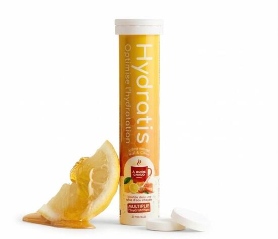 Boisson avec Électrolytes - Formule Isotonique - Miel Citron - 20 pastilles