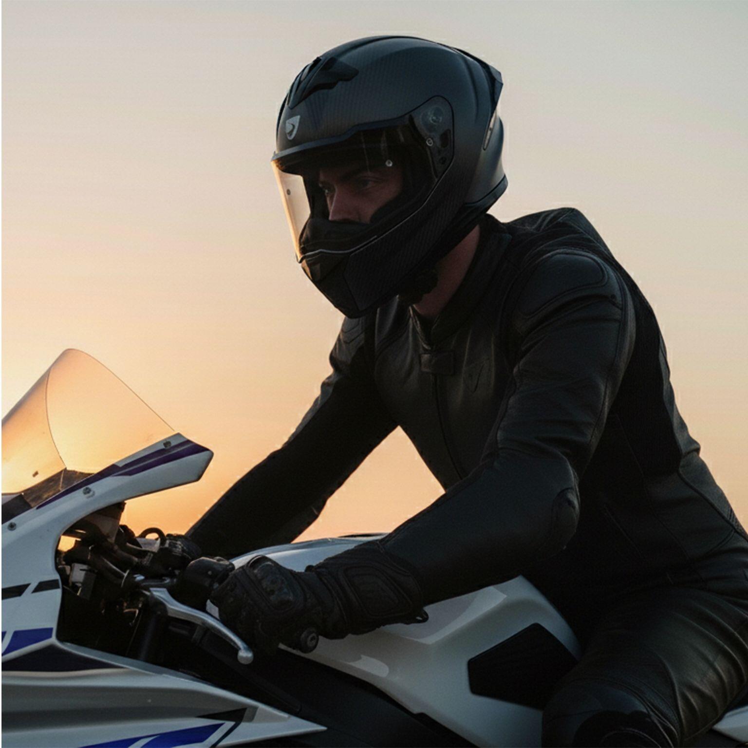 MOTOBLOUZ Casque Intégral ARION CARBON Carbone | ECE 22.06 5/7