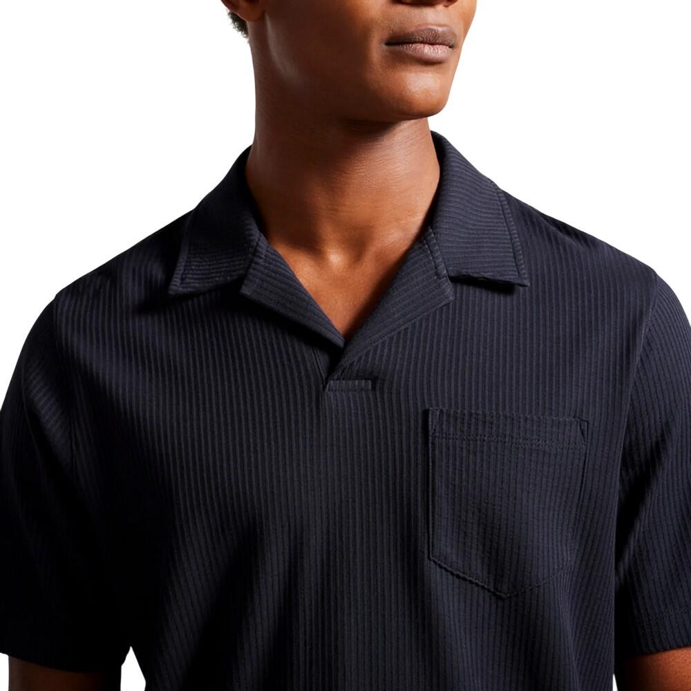 Mens Arkes Regular Polo Shirt (Navy) 3/4