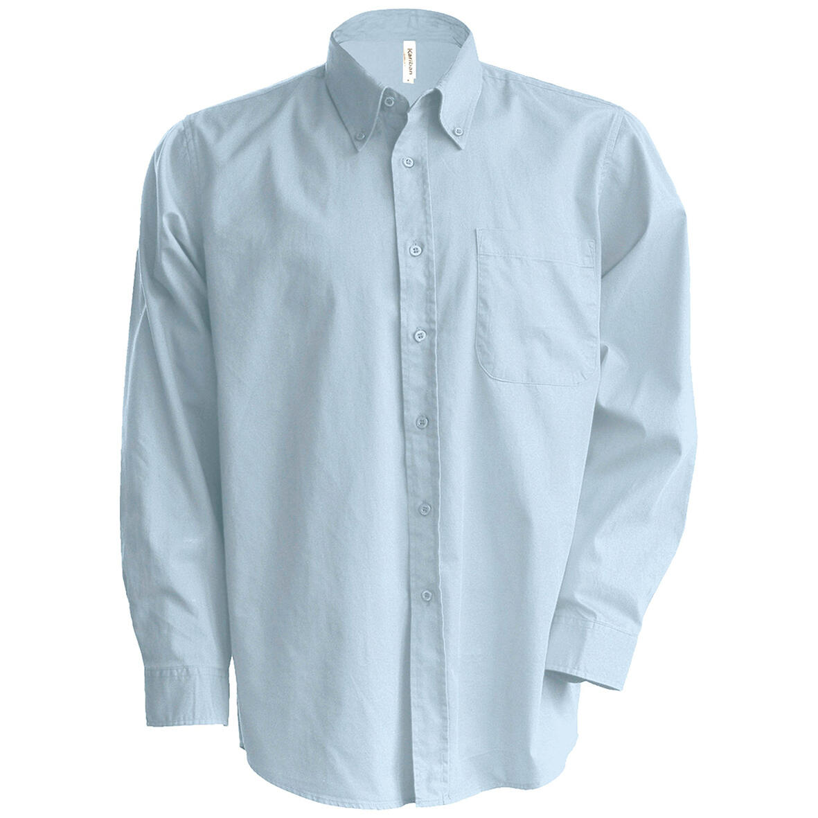 Camicia Manica Lunga Classica Uomo Kariban Azzurro 2/2