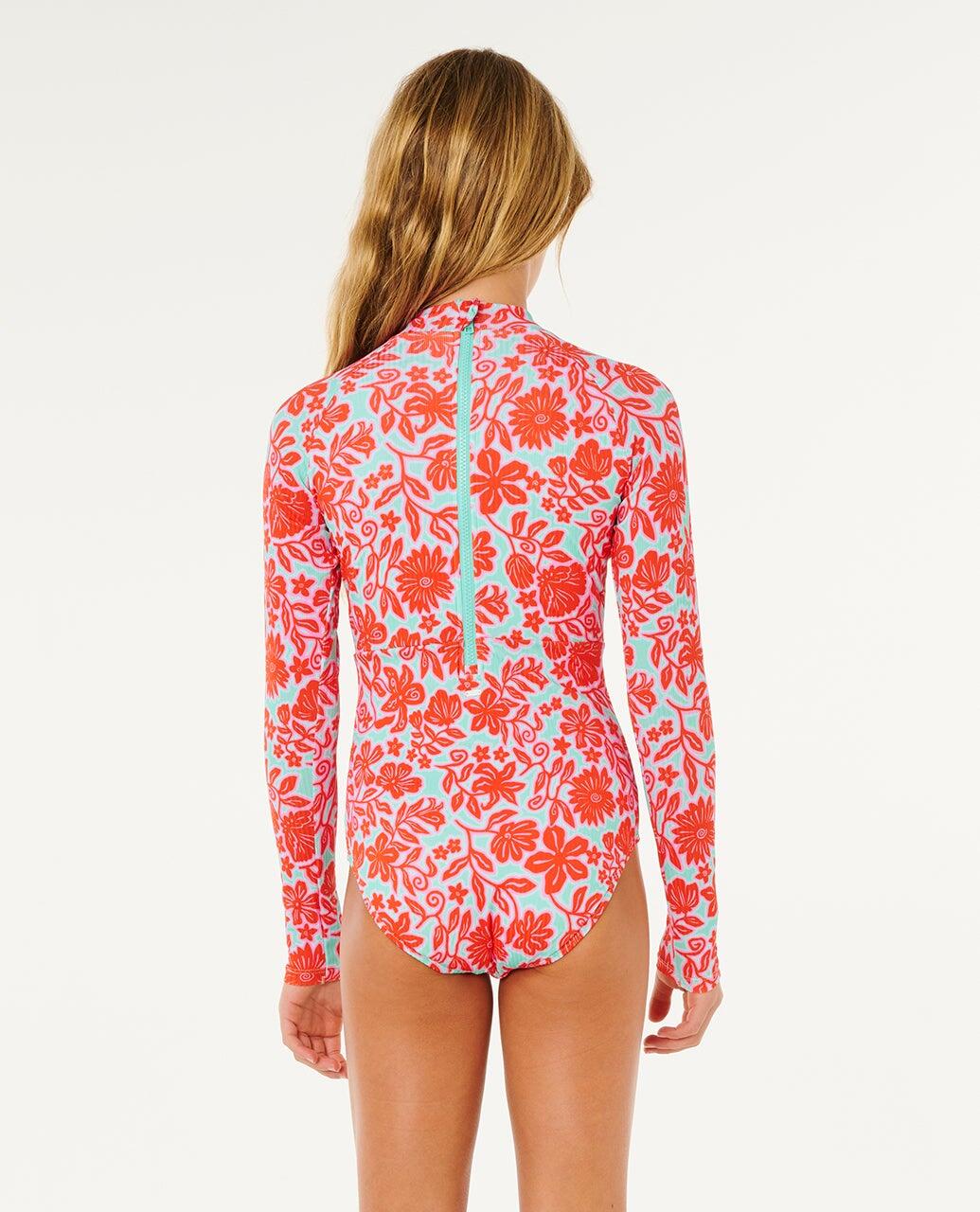 Maillot 1 pièce fille Sunshine manches longues 2/6