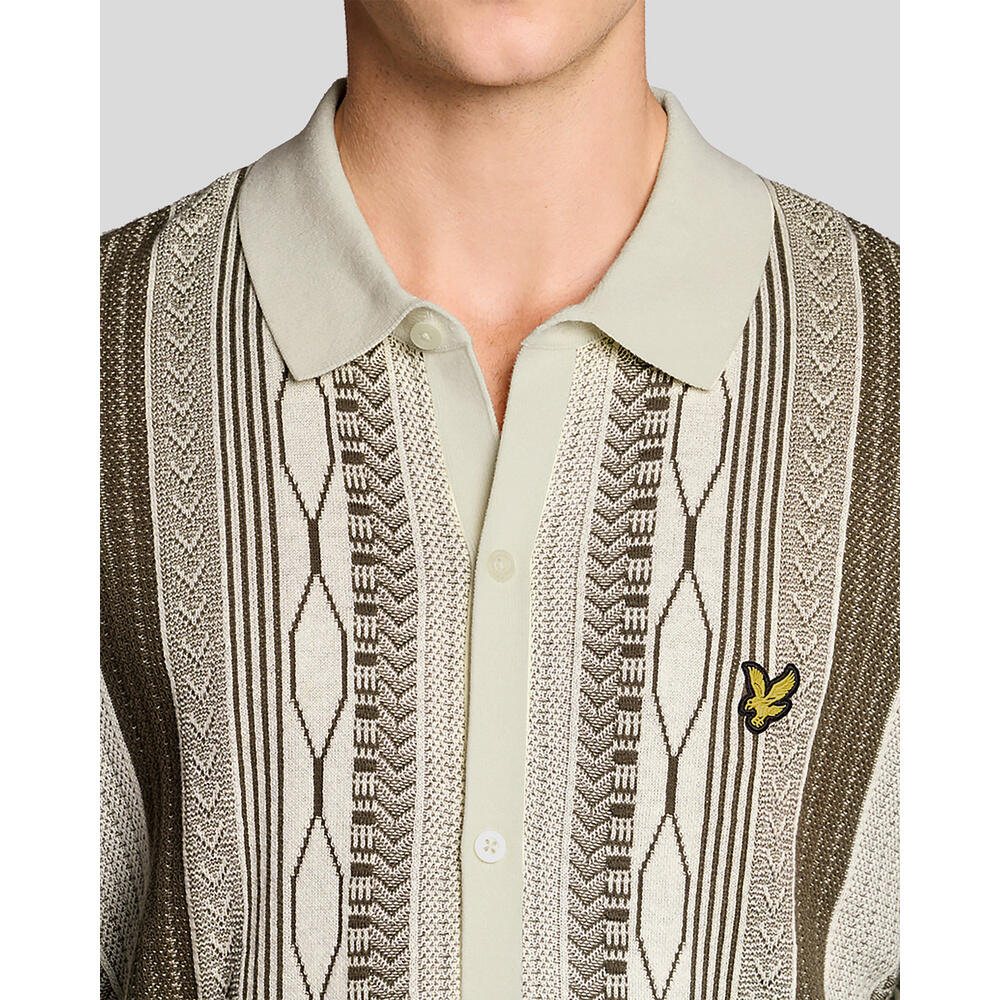 Camisa de punto en jacquard de brocado Lyle & Scott 3/6