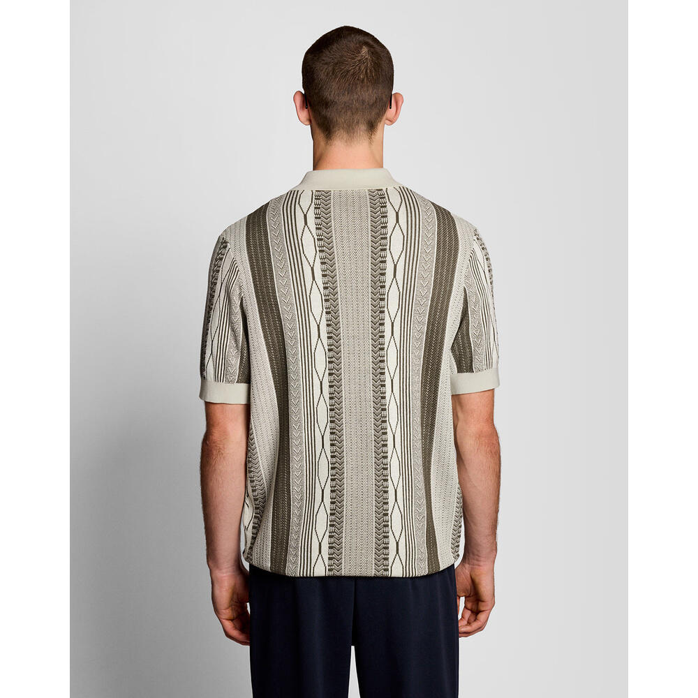 Camisa de punto en jacquard de brocado Lyle & Scott 2/6