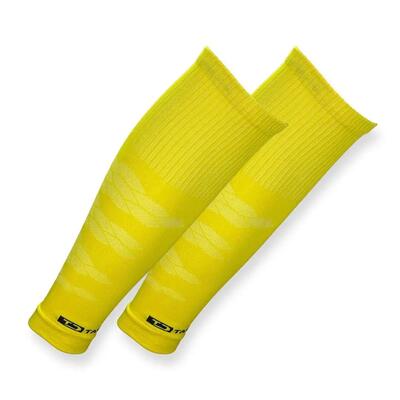 Kousen - voetbal - unisex - voetloos, elastisch - tapedesign tubes - geel