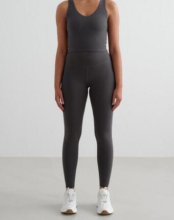 Femme Leggings Grande Évacuation de l'humidité Résistant au Squat Beige Foncé