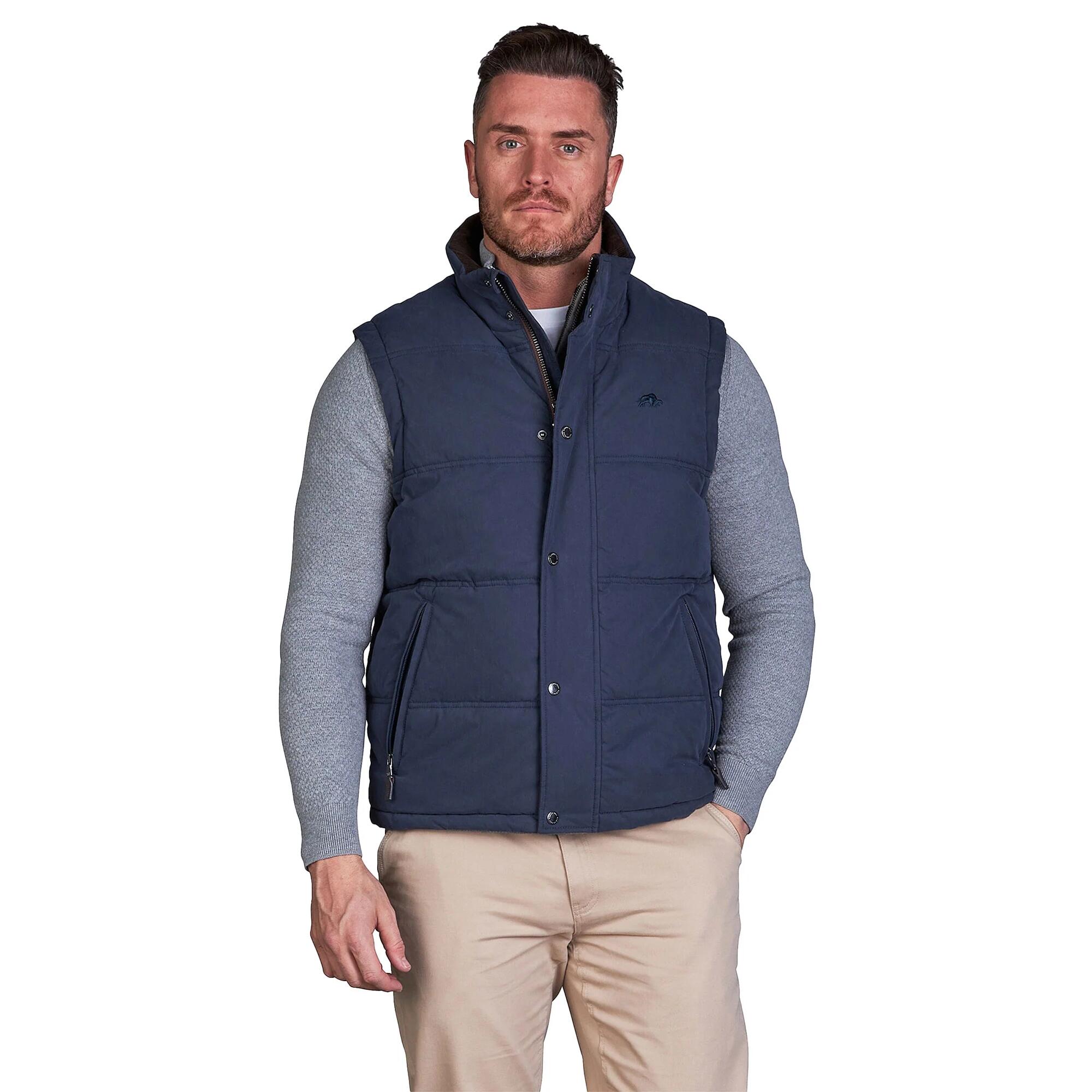 "Classic" Weste Wattiert für Herren Marineblau 3/3