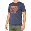 Handelsmerk - T-Shirt - Navy Heather - Lichtblauw/Oranje