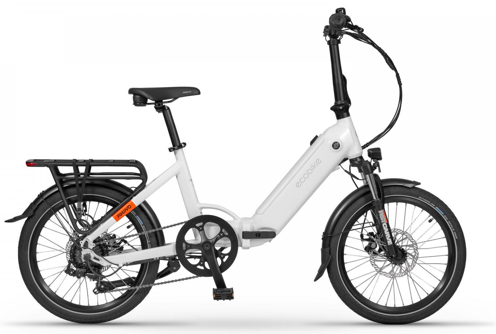 Ecobike rower elektryczny RHINO Arcitc White z baterią 14 Ah