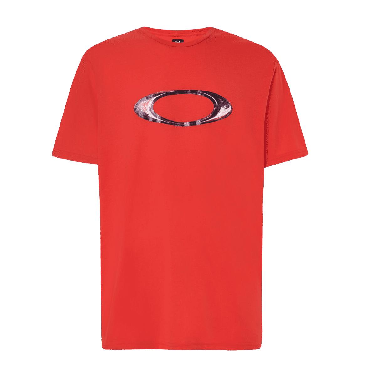 OAKLEY MARBLED ELLIPSE TEE - Magma Orange