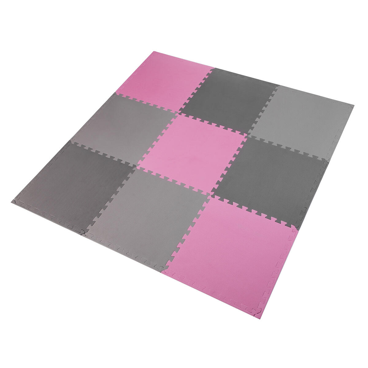 One Fitness - Équipement Tapis Puzzle One Fitness Mp10 - Tapis De Fitness - Gris|rose - Taille Unique - Decathlon