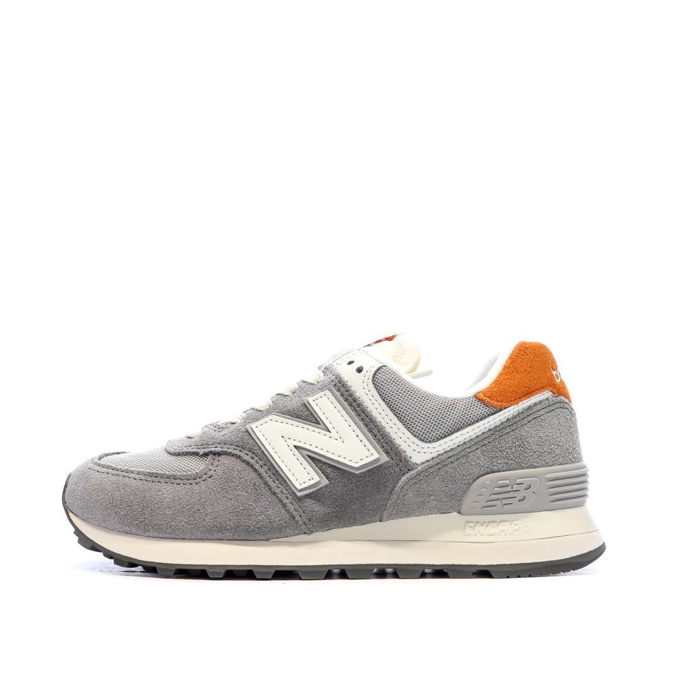 New Balance Boys ML574 Trainers Grey/Orange