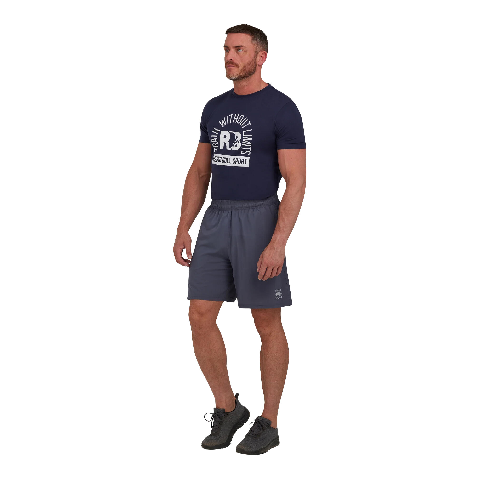 Short De Course RB SPORT Homme (Gris Foncé Chiné) 3/3